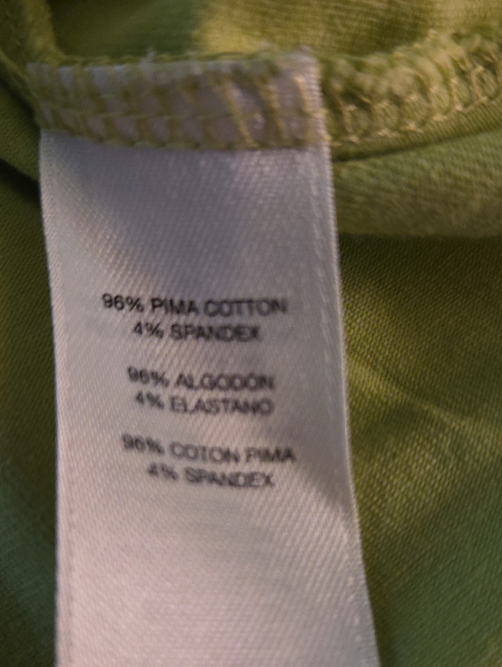 🚦3for$15🚦Chico's Lime Green 3/4 Sleeve Crewneck Tee - Picture 6 of 6